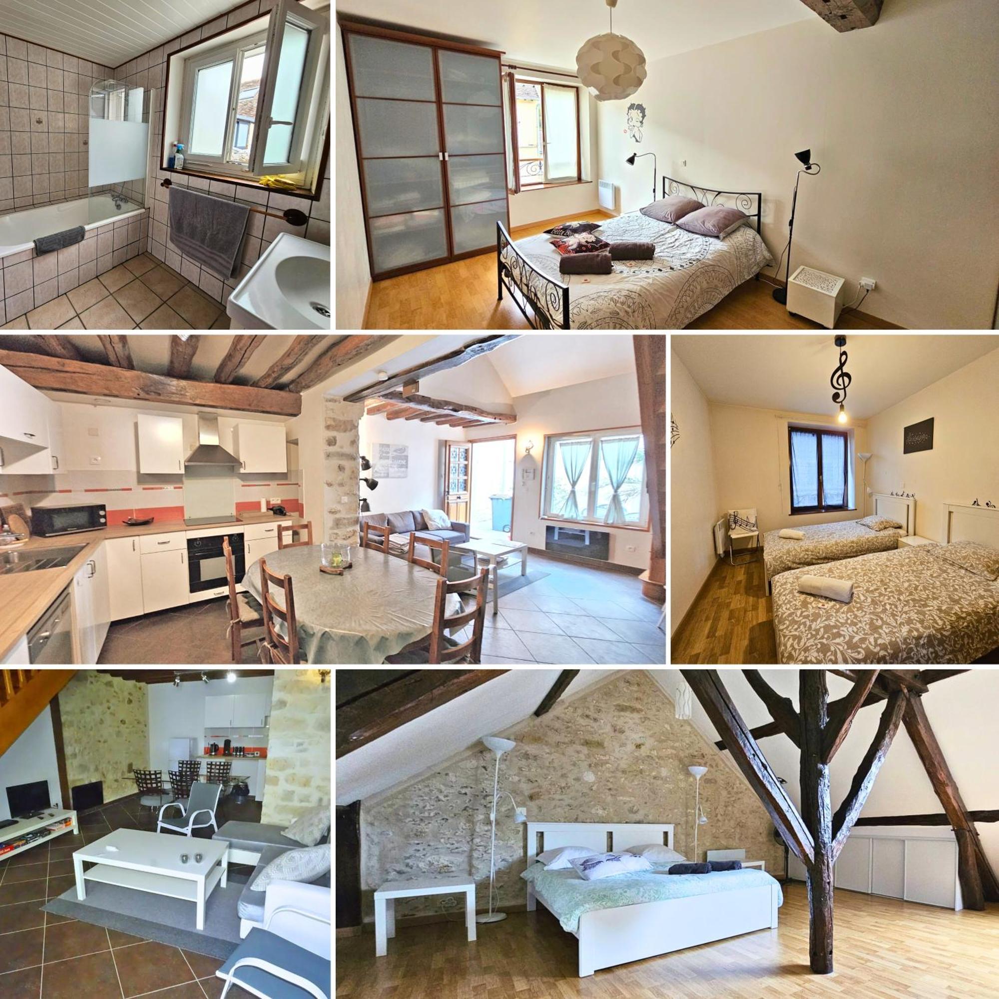 Triplex Sisley - Maison Atypique Avec Cour Exterieure Moret-sur-Loing Eksteriør bilde